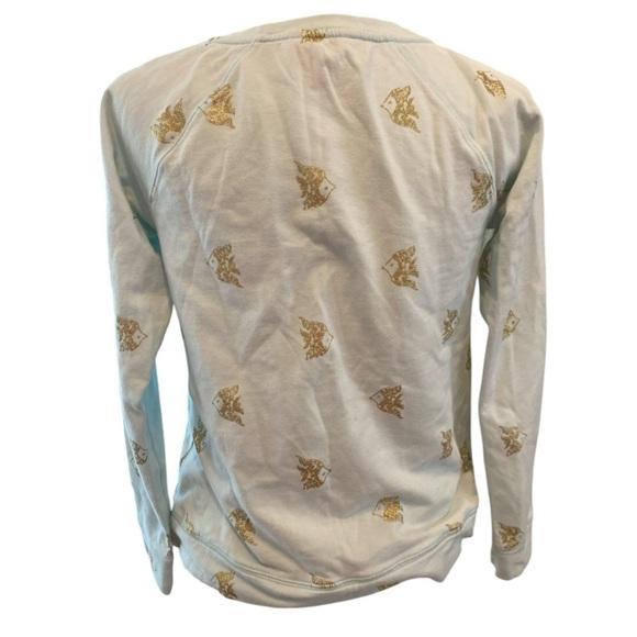 Lilly Pulitzer Seas The Day Resort Wear Fish Print Sweatshirt - Picture 3 of 7